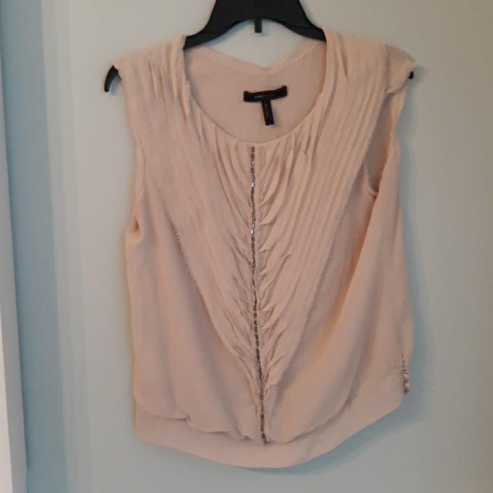 BCBG MAXAZRIA 100% SILK BLOUSE, MEDIUM